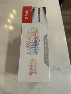 Pokemon TCG Prismatic Evolutions ETB Booster Bundle Costco 2-Pack Sealed IN HAND - Image 3
