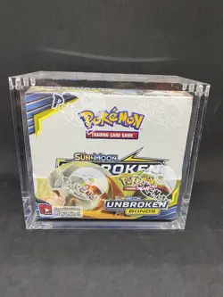 Pokemon Sun & Moon: Unbroken Bonds Booster Box - English Mint With Acrylic Case - Image 1