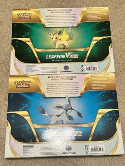 Pokemon Leafeon Glaceon VStar Special Collection SEALED Evolving Skies Fusion - Image 2