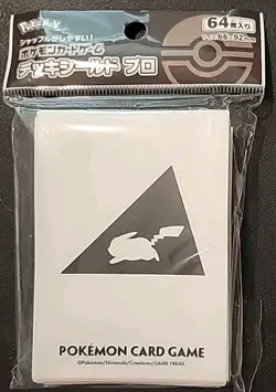 NEW OFFICIAL POKEMON CENTER JAPANESE PRO PIKACHU VER.2 WHITE DECK SLEEVES 64 CT - Image 1