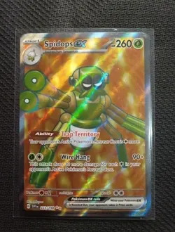 Pokemon TCG Spidops EX Scarlet & Violet Base Set 223/198 Holo Ultra Rare - Image 1