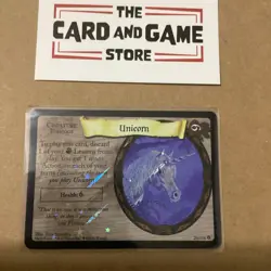 Wizards Unicorn Creature Foil Harry Potter TCG Card 20/116 Vintage 2001 rare - Image 1