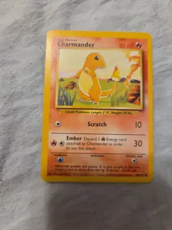 Charmander Pokemon Card 46/102 Original 1999 Base Set Not Graded - Image 3