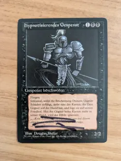 MtG German FBB Revised *Hypnotic Specter*, Artist Signed *Old School* - Image 1