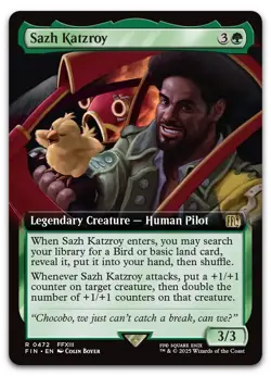 Sazh Katzroy (Extended Art) #472 (NM) Final Fantasy FIN Magic MTG - Image 1