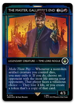 The Master, Gallifrey's End (Showcase) (Surge Foil) #1134 NM Doctor Who - Image 1