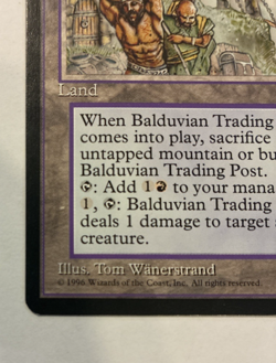 Balduvian Trading Post Alliances Magic the Gathering 1996 NM - Image 2