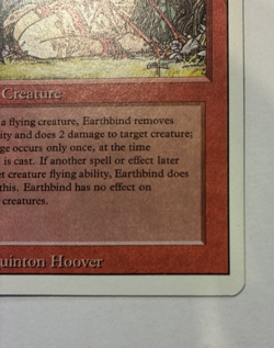 Eartthbind Revised Edition (3ED) Magic the Gathering 1994 common LP - Image 3