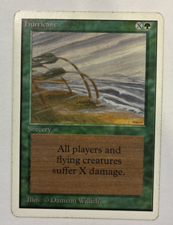 Hurricane Unlimited Edition (2ED) Magic the Gathering 1993 Uncommon MP - Image 1