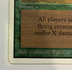 Hurricane Unlimited Edition (2ED) Magic the Gathering 1993 Uncommon MP - Image 2