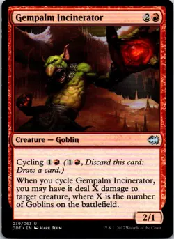 Magic the Gathering Gempalm Incinerator Duel Decks: Merfolk vs. Goblins MTG - Image 1
