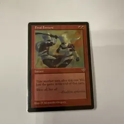 Vintage Magic The Gathering Mirage Final Fortune Regular Rare LP - Image 1