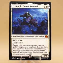 Leonardo, Sewer Samurai | 17 | Mythic | Regular | TMNT | MTG - Image 1