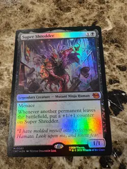 SUPER SHREDDER Magic MTG Teenage Mutant Ninja Turtles Foil - Image 1