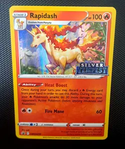 Rapidash -Prerelease SWSH270 SWSH: Sword Shield Pokemon Promo Card Holo STAMPED - Image 1