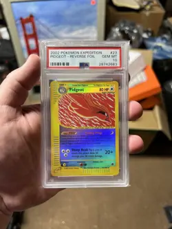 PSA 10 Reverse Holo Pidgeot #23 Expedition Rare Pokemon 2002 GEM MINT Pop 20 - Image 1