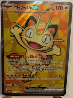 Meowth EX 107/088 Holo | POR Ultra Rare | Pokemon Perfect Order - Image 1