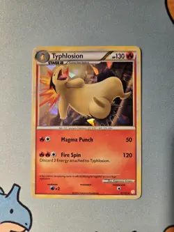 [MP] Typhlosion 32/123 - Cracked Ice Holo Theme Deck Exclusives HGSS Pokemon TCG - Image 1