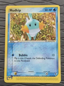 Mudkip 59/109 Ruby and Sapphire 59 (2003) E-Reader Pokemon Card - Image 1