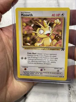 Pokemon Meowth Team Rocket Set 2000 Common Card 62/82 NM/MT Condition Vintage - Image 1