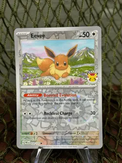 *SWIRL* EEVEE 074/131 Pokemon Day 2025 COSMIC ~Pokemon TCG: Prismatic Evolutions - Image 1