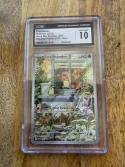 Pokemon GRADED Charmander Obsidian Flames ETB Black Star Promo 044 10 CGC ENG - Image 1