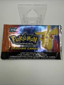 POKEMON Advanced TOPPS Booster Pack - 2003 Vintage SEALED - Pikachu (Rare) ++ - Image 1