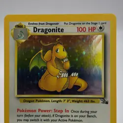 Dragonite 4/62 - Holo Rare - Fossil Set - 1999 Pokemon WotC Vintage NM-LP - Image 2