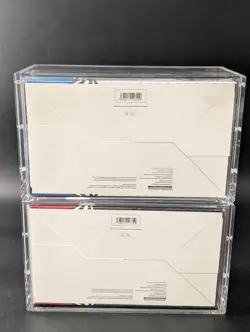 2x Pokemon SV10.5 Black Bolt White Flare Sealed Booster Bundle Display W/Acrylic - Image 2