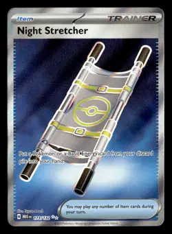 Pokemon Night Stretcher #173/132 tcg Near Mint or Better - Image 1