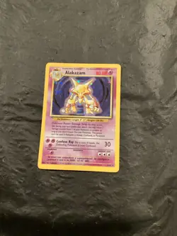 1999 Pokemon Base Set - #1/102 Alakazam Holo (Rare) NM - Image 1