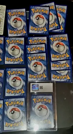 Personal Collection Lot of 30 Vintage Pokemon Cards NM To HP CGC Charizard Mew - Image 4