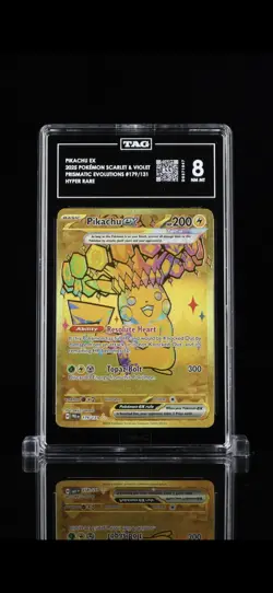 Pikachu Ex 179/131 Prismatic Evolutions Hyper Rare Holo Pokemon 2025 TAG 8 NM MT - Image 1