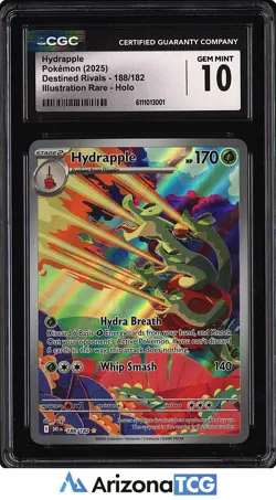 Pokemon 2025 Hydrapple 188/182 Holo IR Destined Rivals GEM MINT CGC 10 - Image 1
