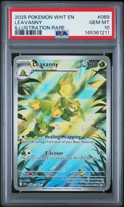 2025 Pokemon White Flare 089/086 Leavanny Illustration rare PSA 10 POP 53 - Image 1