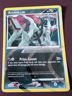 Pokemon Arceus Holo Rare Arceus AR1 Basic 70 Prize Count - Image 1