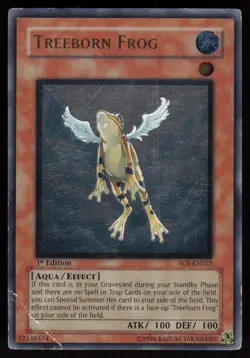 Treeborn Frog (UTR) SOI-EN025 Ultimate Rare 1st Edition Yu-Gi-Oh - Image 1