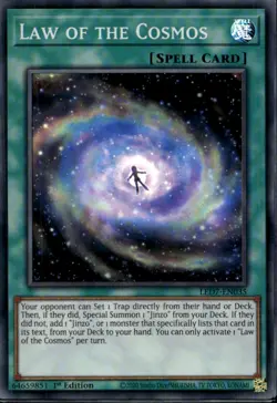 Law of the Cosmos 1st Ed Super Rare LED7-EN035 Yu-Gi-Oh! - Image 1