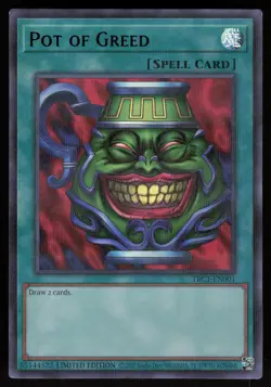Pot of Greed TBC1-EN001 Ultra Rare The Pot Collection Yu-Gi-Oh - Image 1