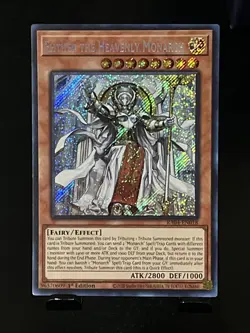 Yu-Gi-Oh Ehther the Heavenly Monarch - RA04-EN018 - Secret Rare - Image 1