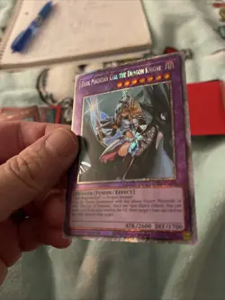 Yugioh TCG Dark Magician Girl the Dragon Knight (Platinum Secret Rare RA03-EN258 - Image 2