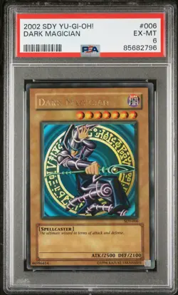 Dark Magician SDY-006 Ultra Rare FADED Yugioh PSA 6 *796 - Image 1