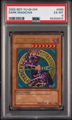 Dark Magician SDY-006 FOIL BLEED ERROR Yugioh PSA 6 *915 - Image 1