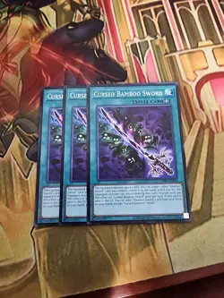 3X Cursed Bamboo Sword - OP29-EN023 - Common NM Yugioh - Image 1