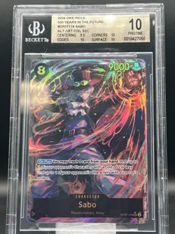 2024 One Piece 500 Years in the Future Sabo ALT ART SEC Pristine BGS 10 #OP07118 - Image 1