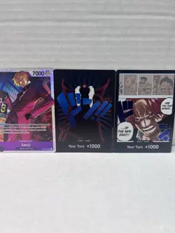 One Piece CCG 5x Gum-Gum Giant - Sanji SR - 2 Don Cards English - Image 2