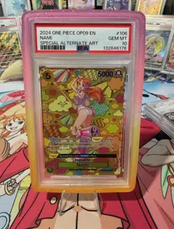 PSA 10 2024 ONE PIECE OP09-EMPERORS IN THE NEW WORLD #106 NAMI SPECIAL ALT ART - Image 1