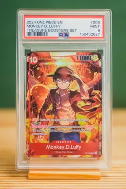 2024 ONE PIECE PROMOS TREASURE BOOSTERS SET #006 MONKEY D. LUFFY PSA 9 - Image 1