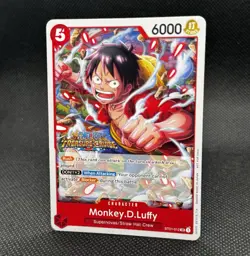 • Monkey.D.Luffy • ST01-012 Treasure Cruise Tournament Pack One Piece TCG NM - Image 2