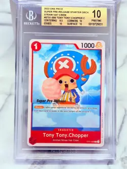 2022 One Piece TONY TONY CHOPPER BGS 10 PRISTINE SUPER PRE RELEASE ST01-006 - Image 1